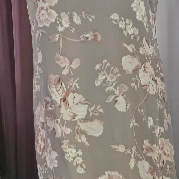Lauren Ralph Lauren Floral Pastel Silk Maxi Dress - Picture 8 of 9